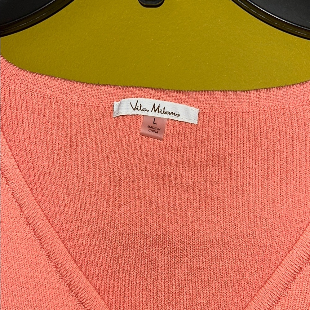 Pink Ruffled V-Neck Top - Picture 2 of 4